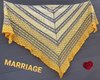 MARRIAGE -  Anleitung für ein zweifarbiges Dreieckstuch