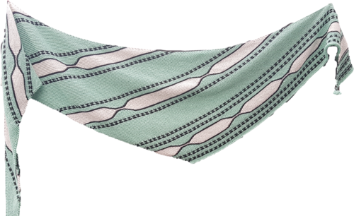 ENGSTELLE - Anleitung für ein mehrfarbiges individuelles Tuch mit verkürzten Reihen