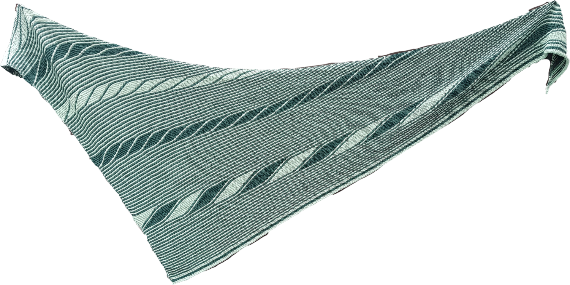 CHAIN-of-DROPS - Anleitung für ein zweifarbiges Tuch mit verkürzten Reihen